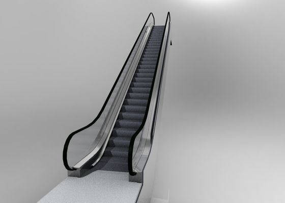 30 Degrees Commercial Escalator 35 Degrees Escalator Glass Balustrade Width 600mm